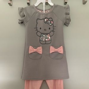 Hello Kitty tunic and leggings set size2T